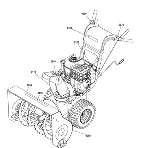 Decals Group Diagram and Parts List for 1695941 2010 Briggs and Stratton Snow Blower